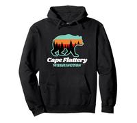 Cape Flattery Washington Fishing Summer Bear Pullover Hoodie