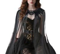 Cape for Women - Gothic Cape for Masquerade, Halloween Cape for Cosplay Enthusiasts, Carnival, Stage Performance, Event Organisers, Masquerade, School Games, Theme Parties