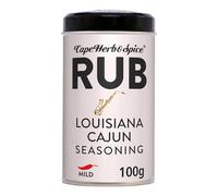 Cape Herb & Spice Louisiana Cajun Seasoning Rub, 100 g Tin (1-Pack)