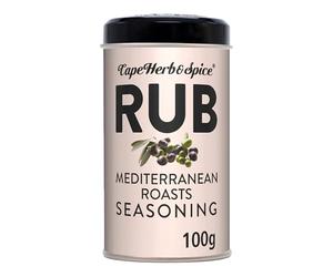 Cape Herb & Spice Rub Mediterranean Roasts Seasoning Condiment Made With Natural Ingredients, 100 g Tin (Pack of 1)