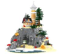Cape Island Lighthouse Micro Building Blocks Set, 5686PCS Architecture Model Toys, Seaside Construction Mini Bricks Kit, Gifts Unique Collectibles Suitable for Kids Adult Creative Enthusiasts Decor