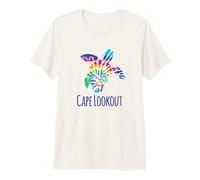Cape Lookout Beach Coastal Tie Dye Batik Loggerhead Turtle Premium T-Shirt