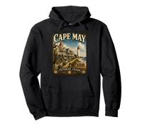 Cape May New Jersey Victorian Seaside Travel Vintage Pullover Hoodie