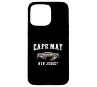 Cape May New Jersey Vintage Blue Crab Graphic Vacation Case for iPhone 15 Pro Max