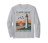 Cape May NJ Cape May Lighthouse Jersey Shore Beach Vacation Long Sleeve T-Shirt