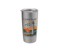 Cape May NJ Cape May Lighthouse Jersey Shore Beach Vacation Stainless Steel Insulated Tumbler