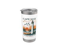 Cape May NJ Cape May Lighthouse Jersey Shore Beach Vacation Stainless Steel Insulated Tumbler