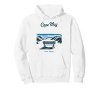 Cape May NJ Vintage Travel Scenic View Pullover Hoodie