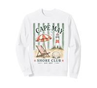 Cape May Shore Club Lighthouse Coastal New Jersey Sweatshirt