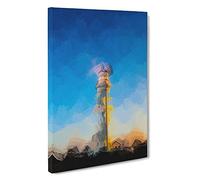 Cape Nelson Lighthouse Australia Canvas Print | Gallery Wrapped 30mm Frame Wall Art | 30x20 inches | Ready to Hang | Abstract Seascape Picture | Living Room Bedroom Lounge Office