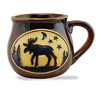 Cape Shore Bean Pot Coffee Tea Mug Cup - Moose Gifts for Birthday Christmas, 16 Oz