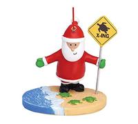 Cape Shore Christmas Resin Ornament, Turtle Crossing Santa Gift for Retirement Beach Lover Holiday Tree Decoration, Home Collection