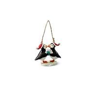 Cape Shore Poly Resin Kissing Puffin Bird with Gift Hanging Ornament