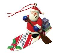 Cape Shore Santa On A Paddleboard Christmas Ornament Multicolor