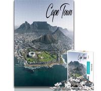 Cape Town 1000 Piece Jigsaw Puzzle for Adults And Teenagers,Quiz Game Wall Decoration Unique Birthday And Xmas Gifts 38x26cm