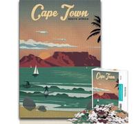 Cape Town 1000 Piece Jigsaw Puzzle for Adults And Teenagers,Toys Educational Games Stress Relieving Wall Decoration 50x75cm