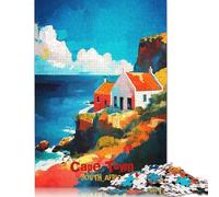Cape Town Art Poster Jigsaw 1000 Pieces for Adults Creative Games Puzzle Games for Adults for Boy Or Girl 1000pcs (75x50cm)