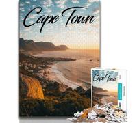 Cape Town Jigsaw Puzzles for Teenagers 1000 Jigsaws,Toys Educational Games Stress Relieving Wishlist with Santa Claus 38x26cm