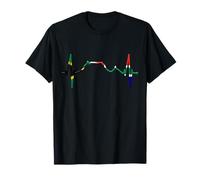Cape Town Skyline Heartbeat Love South Africa Table Mountain T-Shirt