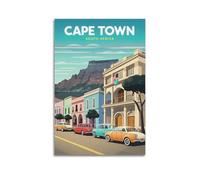 Cape Town South Africa Exquisite Vintage Travel Souvenir Poster Wall Art Scroll Canvas Painting Picture Living Room Decor Home 24x36inch(60x90cm)