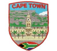 Cape Town South Africa Flag Patch (3 Inch) Embroidered Iron-on or Sew-on Badge Travel Souvenir Emblem Perfect for Jackets, Hats, Backpacks, Shirts, Caps, DIY Gift Patches