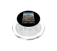 Cape Town South Africa Table Mountain Coastal Vintage Travel PopSockets PopGrip for MagSafe