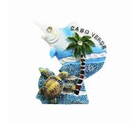 Cape Verde 3D Fish Fridge Magnet Souvenir Gift,Handmade Home & Kitchen Decoration Cabo Verde Refrigerator Magnet Collection