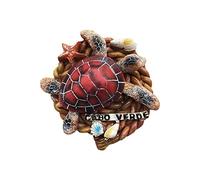 Cape Verde 3D Turtle Fridge Magnet Souvenir Gift,Handmade Home & Kitchen Decoration Cabo Verde Refrigerator Magnet Collection