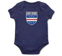 Cape Verde Badge Babygrow Baby Boys Girls Football Babies Vest, 6-12 Months, Navy
