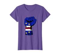 Cape Verde Cape Verdean Flag Power Handfist Cabo Pride T-Shirt