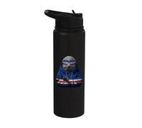 Cape Verde Flag Cabo Verde Cape Verdean Roots Stainless Steel Insulated Water Bottle