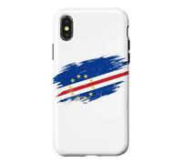 Cape Verde Flag Distressed Grunge Graphic Case for iPhone X/XS