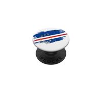 Cape Verde Flag Distressed Grunge Graphic PopSockets Adhesive PopGrip