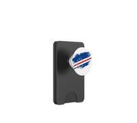 Cape Verde Flag Distressed Grunge Graphic PopSockets PopWallet for MagSafe
