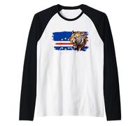Cape Verde Flag Tshirt, Cape Verde map, Cape Verde for Women Raglan Baseball Tee