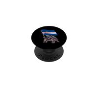 Cape Verde Flag Turtle Cape Verdean Roots Cabo Verde PopSockets Adhesive PopGrip