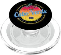 Cape Verde Island Sunset Retro Palm Tree Vintage Souvenir PopSockets PopGrip for MagSafe