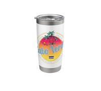 Cape Verde Island Sunset Retro Palm Tree Vintage Souvenir Stainless Steel Insulated Tumbler