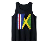 Cape Verde Jamaica Half Flag Cape Verdean Jamaican Tank Top