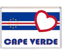 Cape Verde - Love Towns Country Flag - Jumbo Fridge Magnet 96 x 67mm