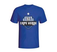 Cape Verde Men's Country Logo T-shirt in Blue | Size: 2XL Cape Verde Blue 2XL