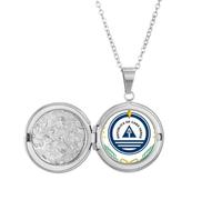 Cape Verde National Emblem Country Locket Necklace Hold Picture Jewelry Birthday Gift