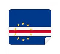 Cape Verde National Flag Africa Country Phone Screen Cleaner Glasses Cleaning Cloth 2pcs Suede Fabric