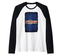 Cape Verde Roots Cabo Verde Cape Verdean Flag Raglan Baseball Tee
