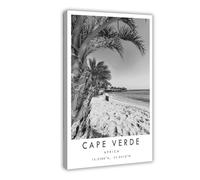 Cape Verde Travel, Africa Poster Canvas Poster Bedroom Decor Landscape Office Room Decor Gift 12x18inch(30x45cm)