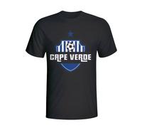 Cape Verde Women's Country Logo T-Shirt in Black | Size: Medium Cape Verde Black M