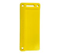 Cape Warwick Ltd 100 Pack Identification Labelling Tags Yellow 60mm x 28mm, Tray, Key Tag, Luggage Tag, Care Home, Care, Medical Identification Tag, Marking System, Eyelet Hole