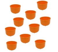 Cape Warwick Medical 230ml Gallipot/Tablet Pot/Liquids, Medicines, Tablets, Pills, Medicinal Products, for Health Care, Care Homes, Carers, Home Care, (Tangerine, 80mm x 55mm)