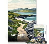 Cape Wrath Trail Scotland Landscape Art Puzzles for Teenagers 1000 Pieces Memory Power Mindful Escape Accurate Cut Memorable Gift (50x75cm)