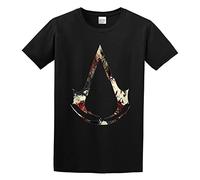 capeclain Assassins Creed Unisex 100% Cotton Short-Sleeve T-Shirts Black L